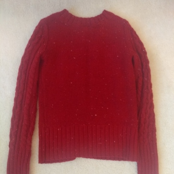 St. John's Bay Red Cable Knit Sweater - Picture 2 of 6
